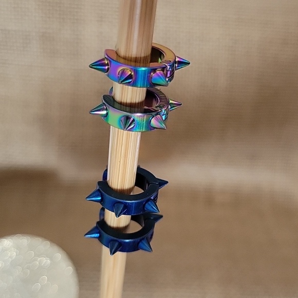 Boutique Other - SPIKED HUGGY CLIP-ON EARRINGS, Choice of Color